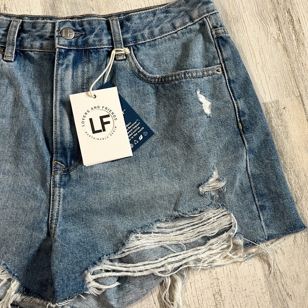 Lovers + Friends Peyton Jack High Rise Cut Off Shorts Size 29 NWT - Picture 5 of 15